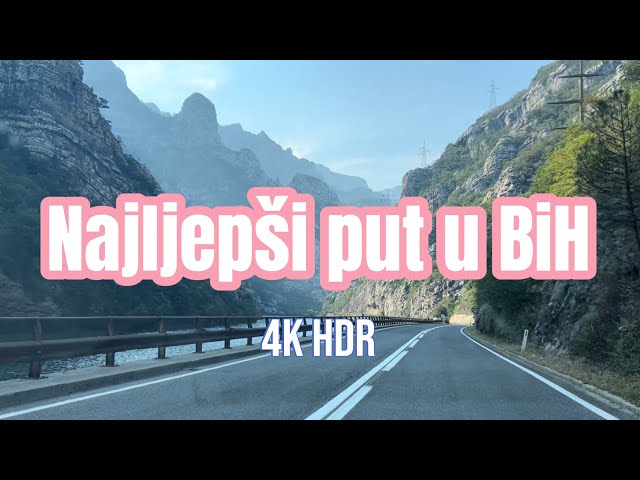 NAJLJEPSI PUT U BIH | Kanjon Neretve 4K HDR video