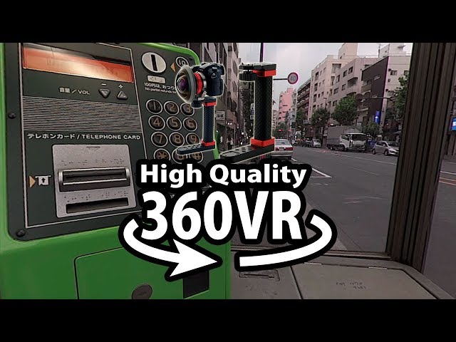 High Quality 360VR Camera in the Japanese Telephone Box