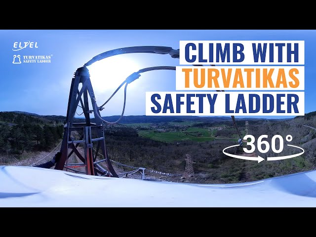 360 video: Watch Technicians Tackle Powerline Towers with Turvatikas Safety Ladder!