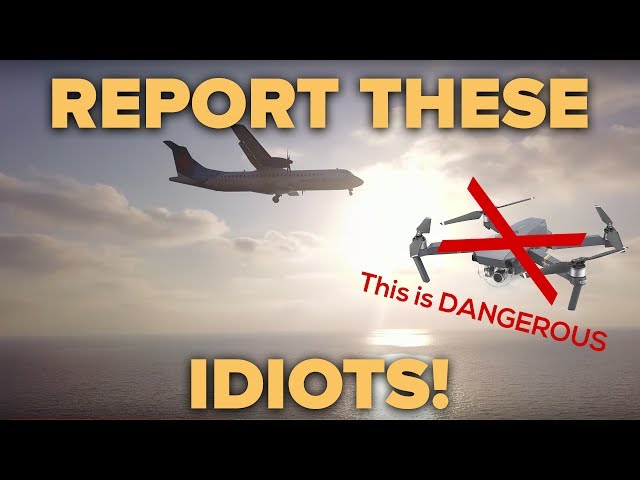 Don't fly drones near planes!