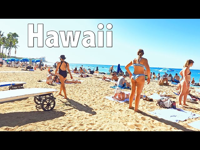 WAIKIKI WALKING TOUR | Up and Down the Street in Honolulu, Oahu, Hawaii 2024