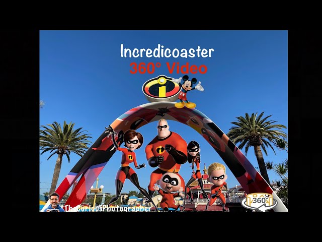 Experience the thrill of the Incredicoaster ride at Disney’s California Adventure in stunning 360°!