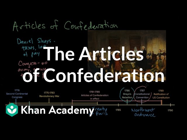 The Articles of Confederation | Period 3: 1754-1800 | AP US History | Khan Academy