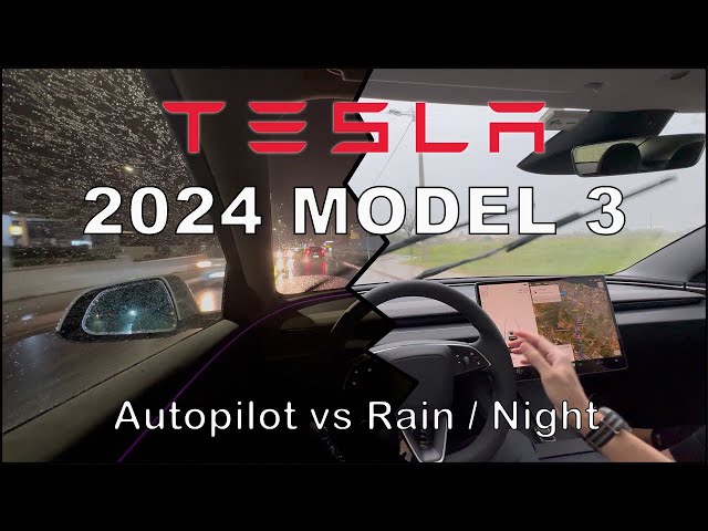 Tesla Model 3 (2024): HOW TO Use Autopilot in the Rain and at Night (Highland)