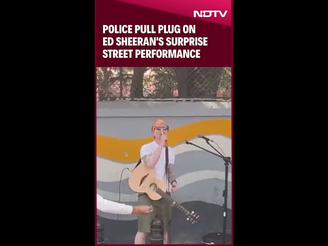 Ed Sheeran Church Street | Police Pull Plug On Ed Sheeran's Surprise Street Performance In Bengaluru