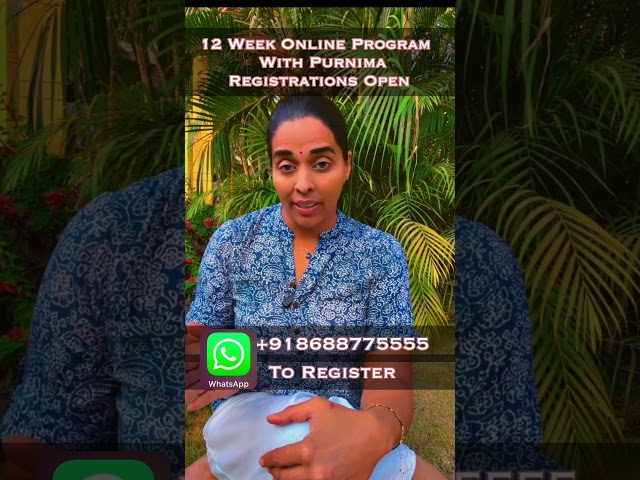 12 Week Online Program Registrations Open| WhatsApp on +918688775555 to Register