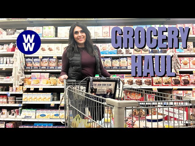 BIG HEALTHY GROCERY HAUL FOR WEIGHT LOSS - WEIGHT WATCHERS - POINTS INCLUDED!