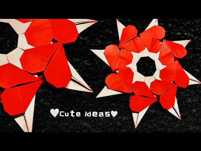 Origami Heart Wreath with 8 Paper Hearts | Easy Valentine's, Wedding & Home Decor DIY Craft Tutorial