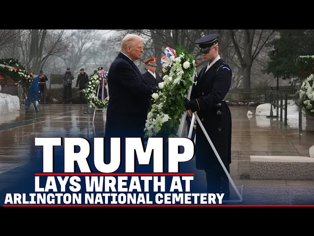 WATCH: President-Elect Donald Trump lays wreath at Arlington National cemetery | USA |inauguration