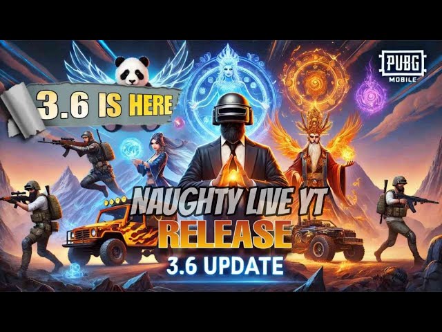 🔴-NAUGHTY LIVE YT | GET EVERY MATCH CHICKEN😘😈| NEW 3.6 UPDATE HARE 😍 | #bgmilive #naughtyliveyt