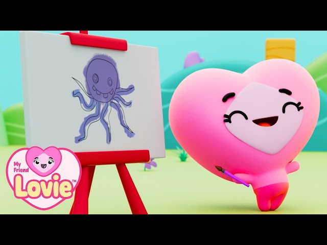 My Friend Lovie | Brand New - Painting competition! | Kids Cartoons & Stories | Videos for Kids