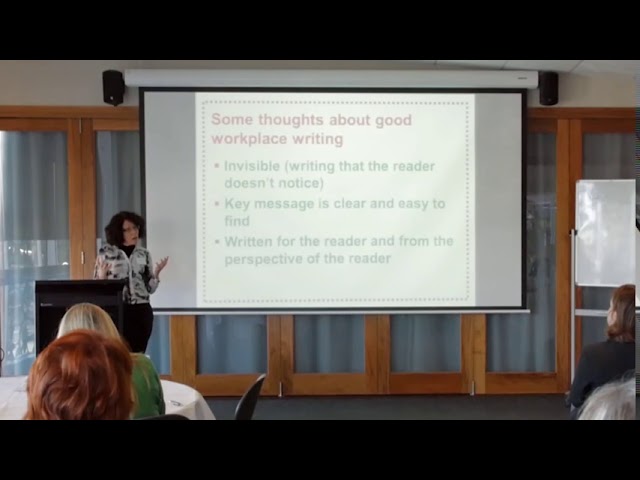 Dr Judy Gregory - Becoming a (Workplace) Writer