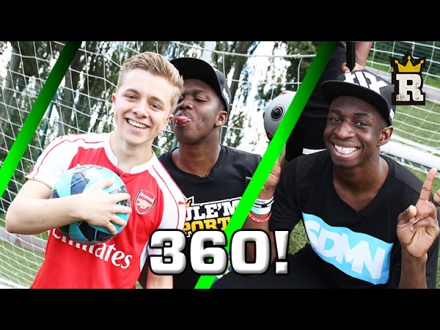 KSI, TBJZL and ChrisMD 360 VIDEO! CROSSBAR CHALLENGE!!! WATCH IN 4K | Rule'm Sports