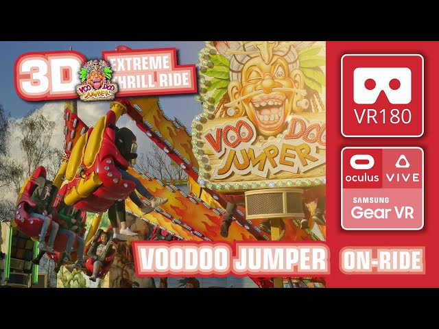 extreme VR 180 Thrill Ride VOODOO JUMPER Schäfer 3D onride VR360 POV Kirmes Fabbri Smashing Jump