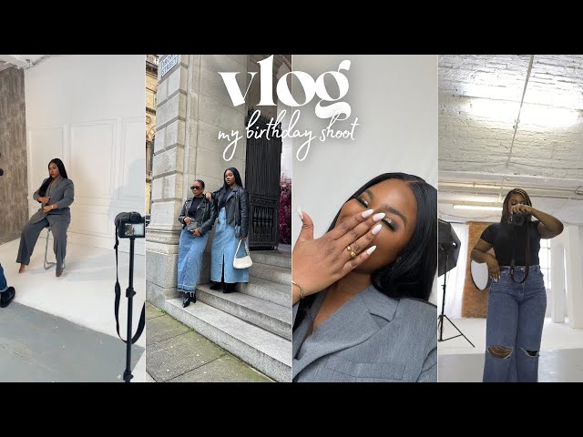 BTS OF MY BIRTHDAY SHOOT | I have 24 HOURS, content creator COLLABORATION, shopping and more