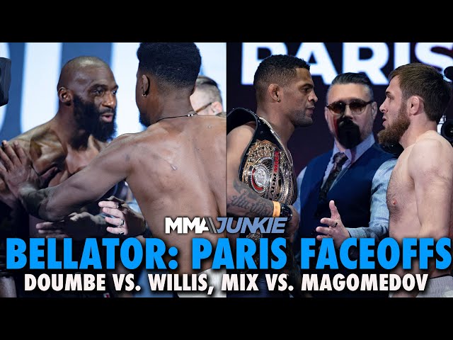 Bellator Paris Faceoffs: Cedric Doumbe vs. Jaleel Willis Gets HEATED, Mix vs. Magomedov Rematch