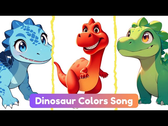 Dinosaur Colors Song: A Roaring Learning Adventure!