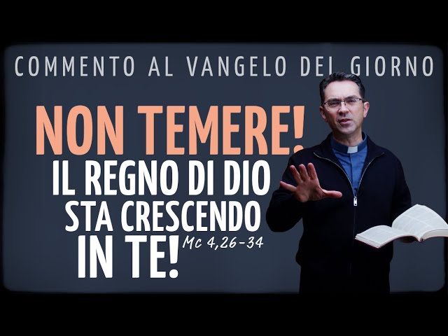 Commento al Vangelo del giorno - NON TEMERE! IL REGNO DI DIO STA CRESCENDO IN TE! - Mc 4,26-34