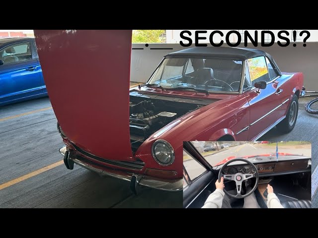 0-60 In My 1968 Fiat Spider 124! Impressive, or slow?