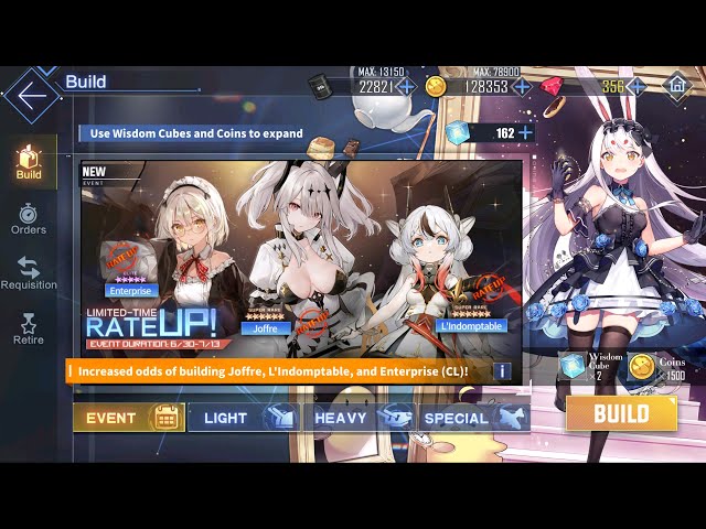 Azur Lane: New [Angel of the Iris] Event 80 Time Build (80 Cube)