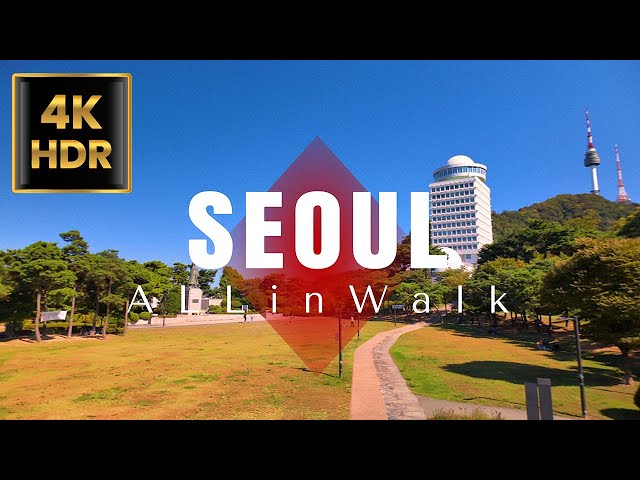 Seoul Station to N Seoul Tower, Seoul, Korea | 서울역에서 N 서울타워까지 산책 | 4K HDR