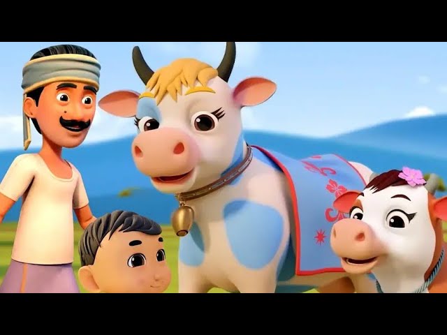 गैया मेरी प्यारी गैया | Gaiya Meri Pyari Gaiya | Hindi kids Poems | Rhymes for kids | New Kids Poems