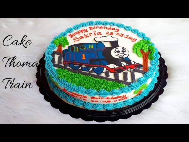 Cara Menghias Kue Ulang Tahun Thomas train