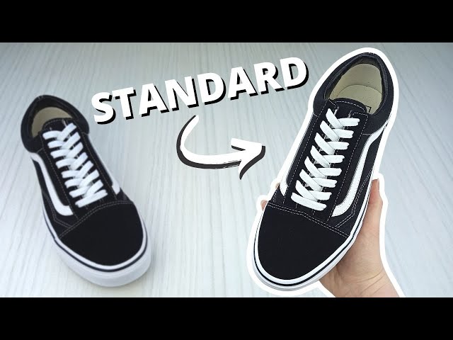 HOW TO LACE VANS (STANDARD Way)