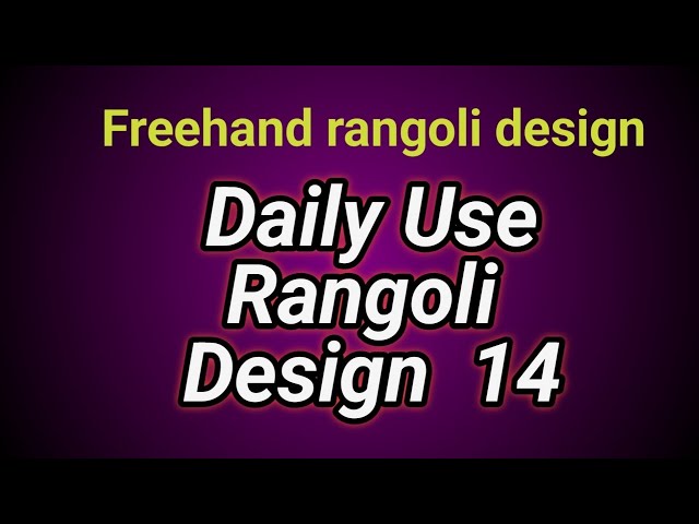 Freehand rangoli design|Simple Rangoli|daily Rangoli|design rangoli kolam||muggulu|rangoli