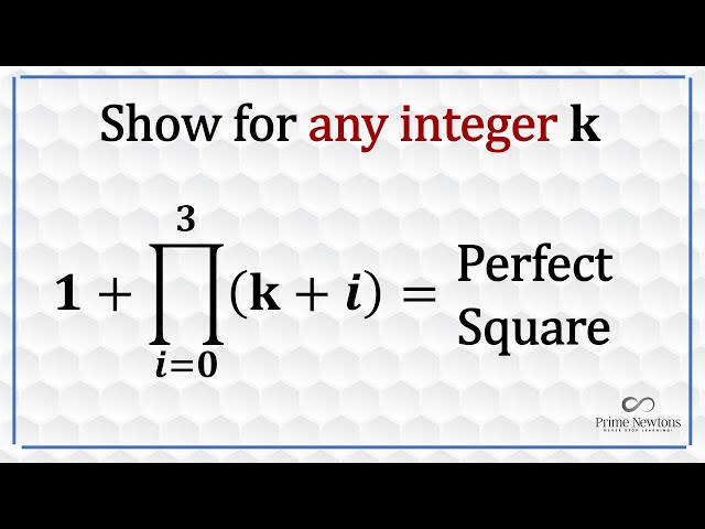 1 plus the product of four consecutive integers