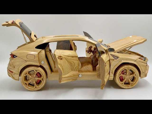 Building a Wooden Lamborghini Urus Masterpiece Woodworking Art | waseem vlogs