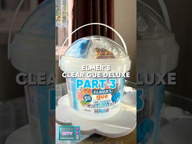 Elmer's Clear Gue Bucket Review! Part 3 #slime #shorts