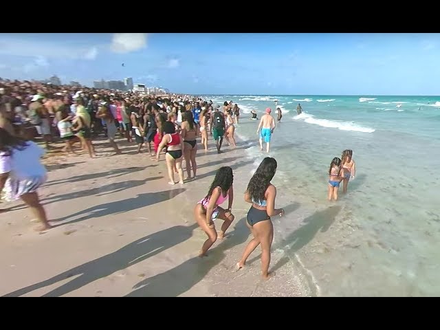 Miami South Beach Spring Break 360 VR Video