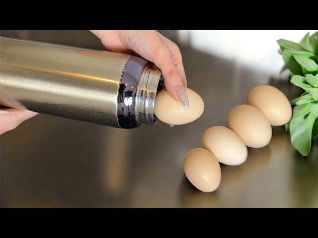 Put eggs in a thermos of boiling water! 😲 Discover the amazing results!