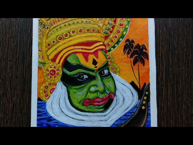 Acrylicpainting |forbeginners | kathakali |#painting #easypainting #keralapiravi  #acrylicpainting