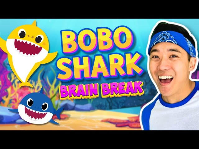 🦈 BABY SHARK Adventure Brain Break | Fun Kids Exercise + FREEZE DANCE | GoNoodle Inspired