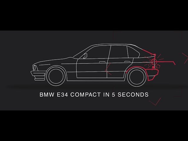 How to make BMW E34 Compact in 5  Seconds