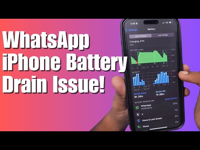 WhatsApp iPhone BATTERY DRAIN Issue! 🤔