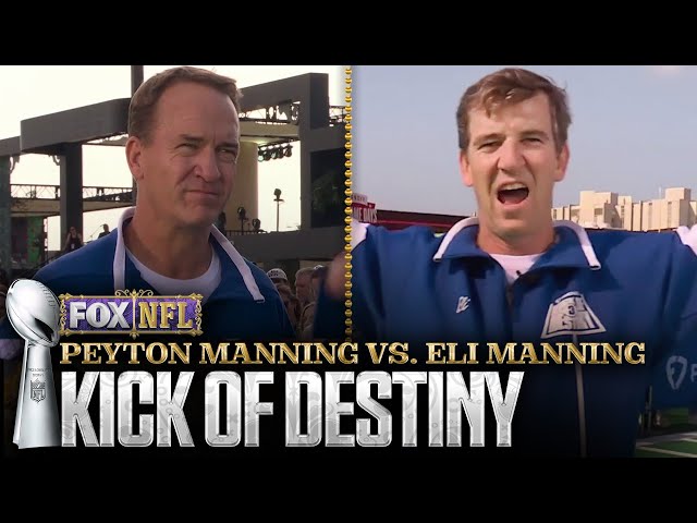 Peyton and Eli Manning attempt FanDuel's kick of destiny | Super Bowl LIX on FOX