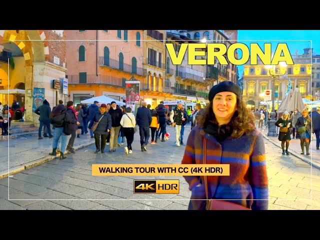 VERONA, ITALY 🇮🇹 Walking Tour, City of Love ▶72 min [with Subtitles 4K HDR]