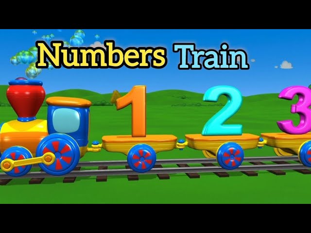 Numbers train। Numbers 1-10 for children। Counting numbers। 123 Number names। Counting for Kids।