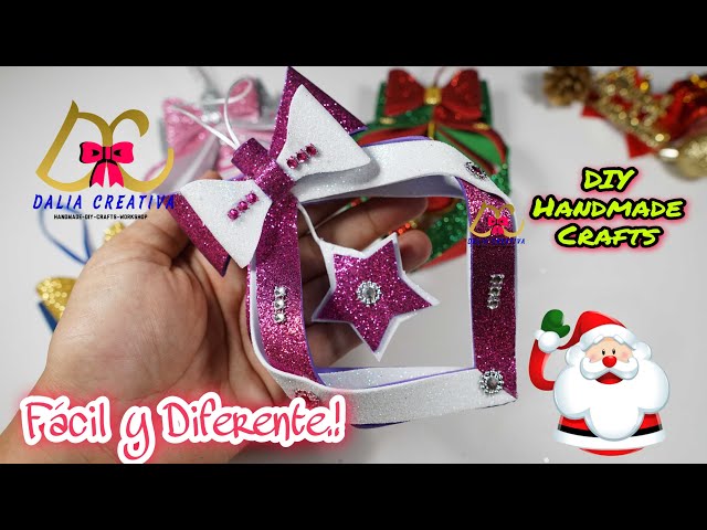 DIY COMO HACER ADORNO NAVIDEÑO FOAMI DIFERENTE . HOW TO MAKE CHRISTMAS DECORATIONS DIFERENT? #crafts