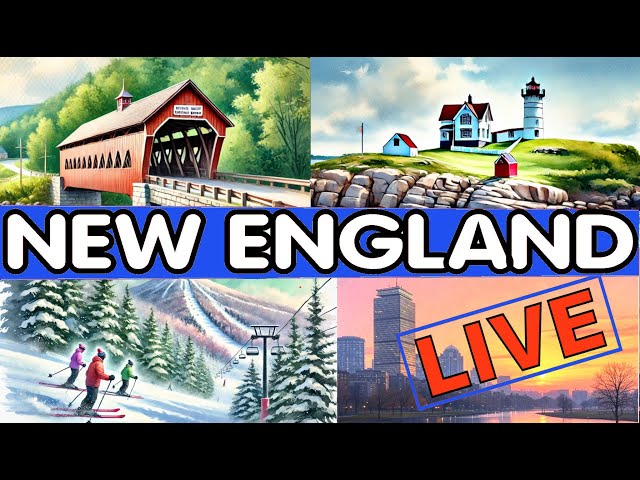 New England Winter - Live Webcams, Weather, Music - Maine, Vermont, NH, MA, CT and RI