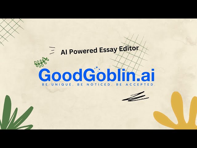 GoodGoblin Essay Assist Suite