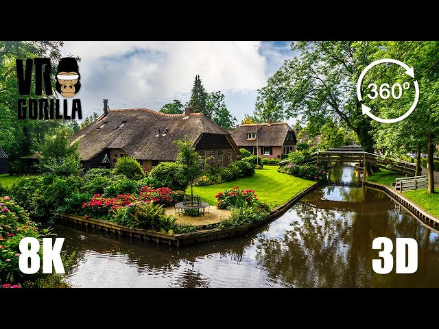 This is Holland VR - Canals Of Giethoorn 'Venice of Holland' - 8K 3D 360 Video (short)