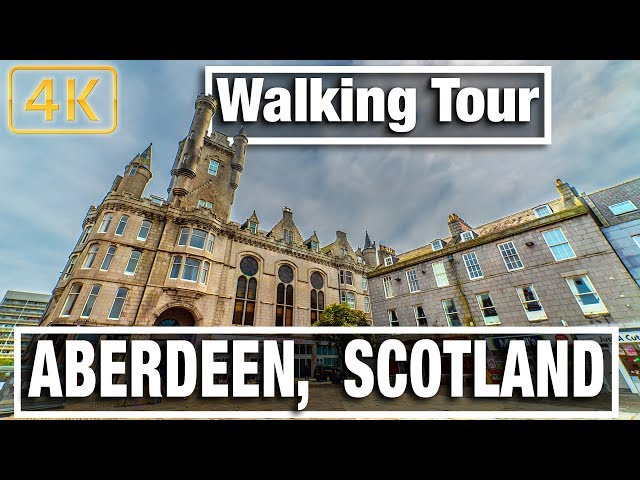 City Walks - Aberdeen Scotland Walking Tour - Virtual walk and Walking Treadmill Video