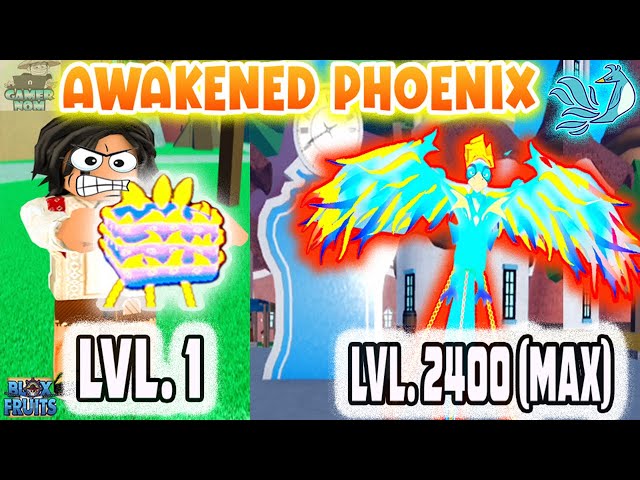 Noob to Max Lvl Using Awakened Phoenix Fruit-BLoxfruits