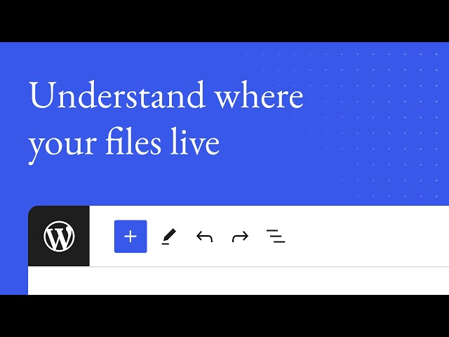 Understand where your files live