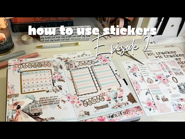 How to use Stickers in a Bullet Journal | No drawing, easy decorating tips!