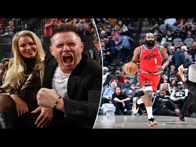 WWE’s The Miz takes jab at Clippers’ James Harden during in-game interview